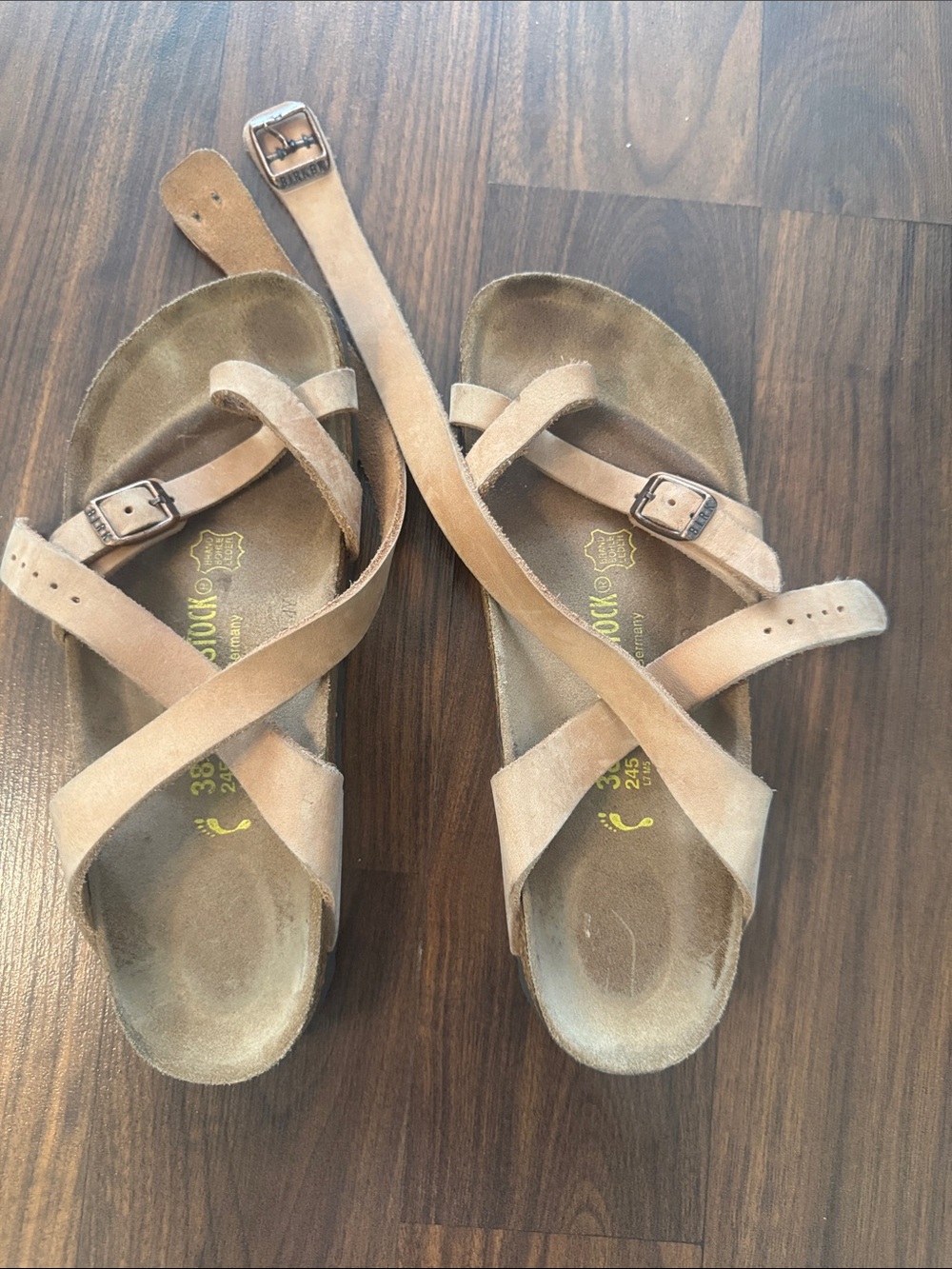 Birkenstock Yara Sandals in Natural Leather color